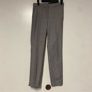 Zara Soft Feel Black White Printed Houndstooth Trouser Pants XS
